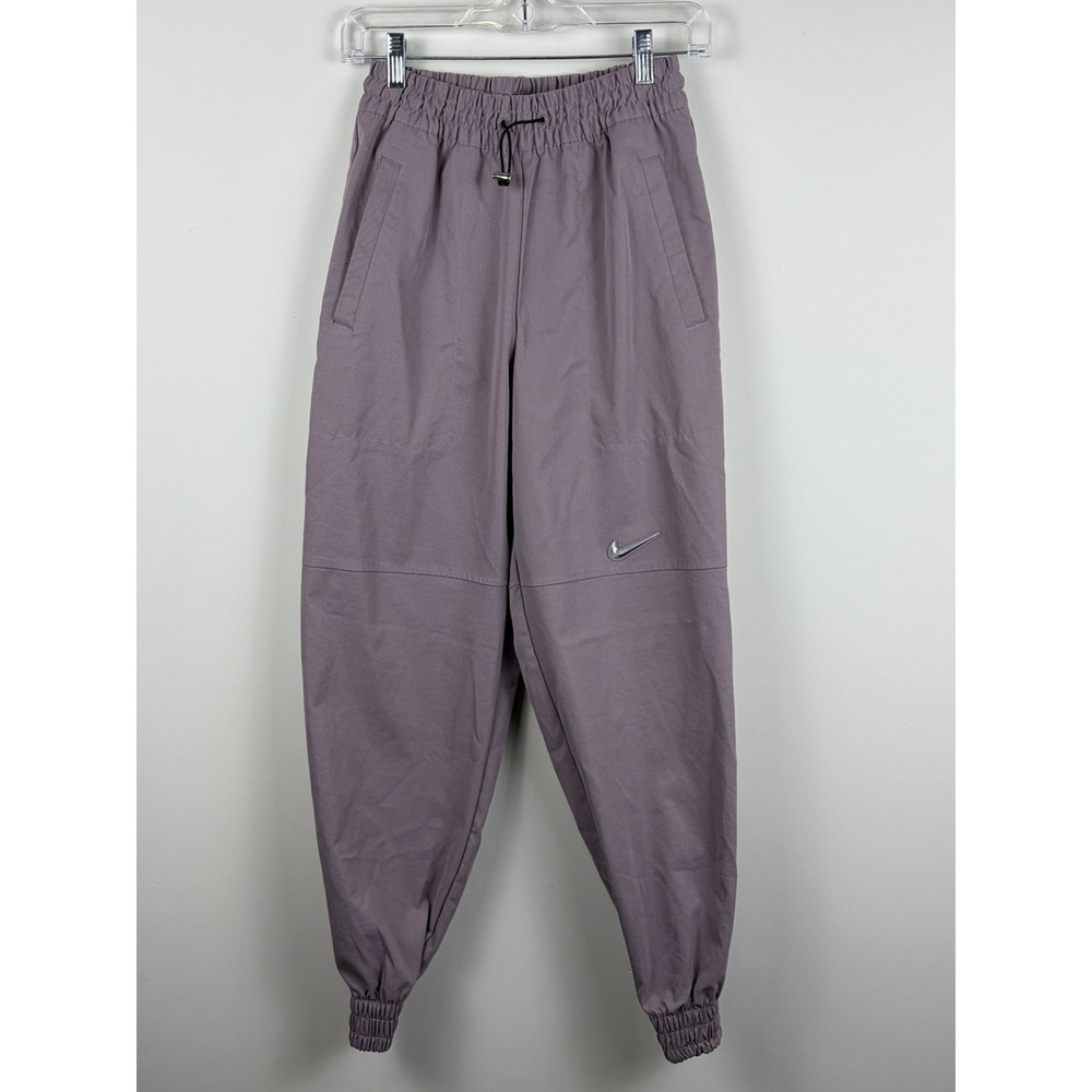 Nike Swoosh Lilac Joggers - Athleisure Sporty Streetwear - Size S - Picture 4 of 12